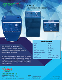 GP BMM-2L Electrical Brake Bleeder Borchure